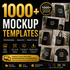 1000+ Mockup Templates – Premium Design Bundle
