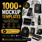 1000+ Mockup Templates – Premium Design Bundle