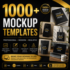 1000+ Mockup Templates – Premium Design Bundle