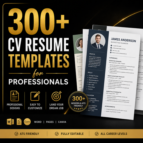 300+ Resume Templates for Professionals
