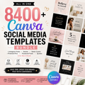 8,400 Canva Social Media Templates Bundle