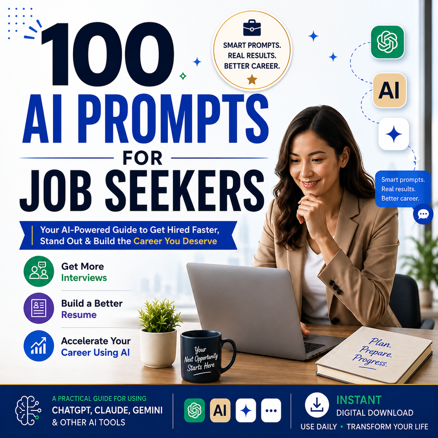 100 AI Prompts for Job Seekers