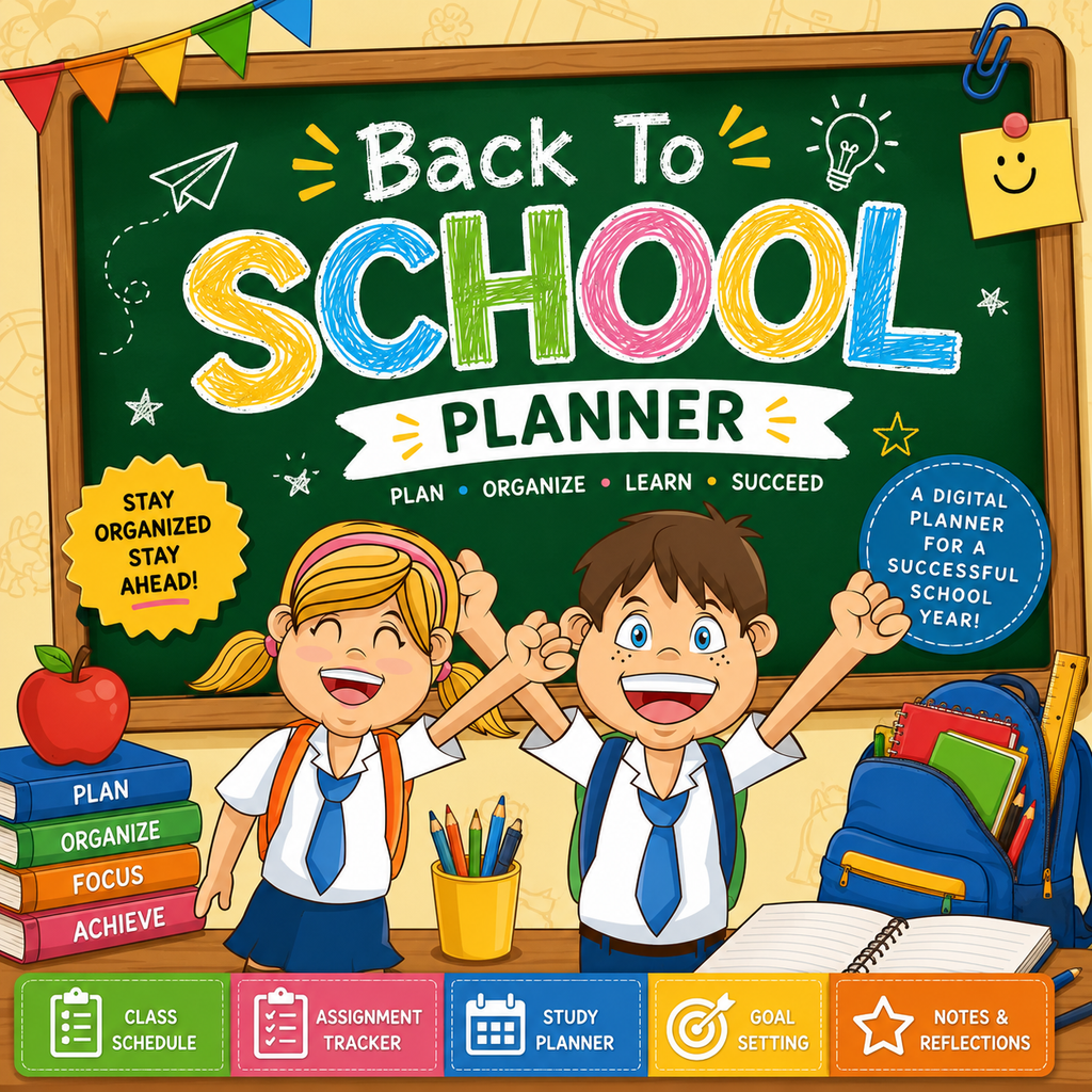 Back To School Planner