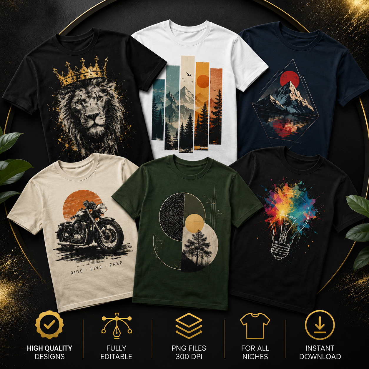 T-SHIRT DESIGNS MEGA BUNDLE
