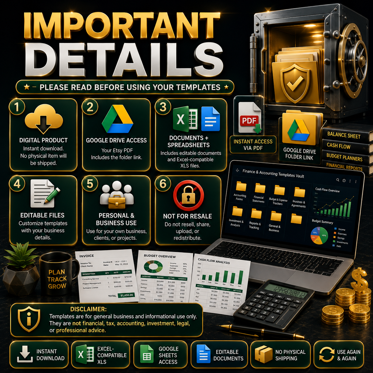 Finance and Accounting Templates Bundle