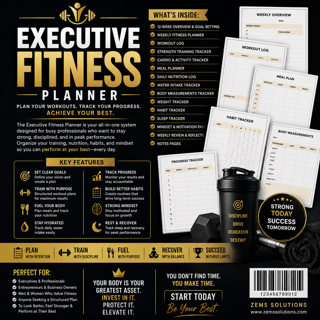 Executive Fitness Planner