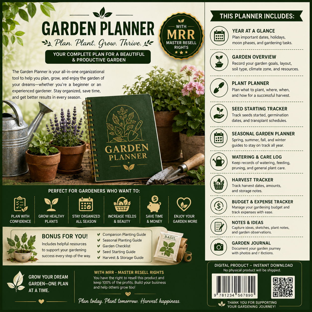 Garden Planner with MRR