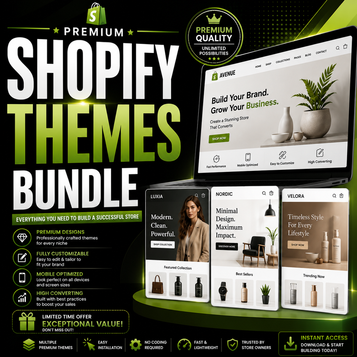 Premium Shopify Themes Bundle
