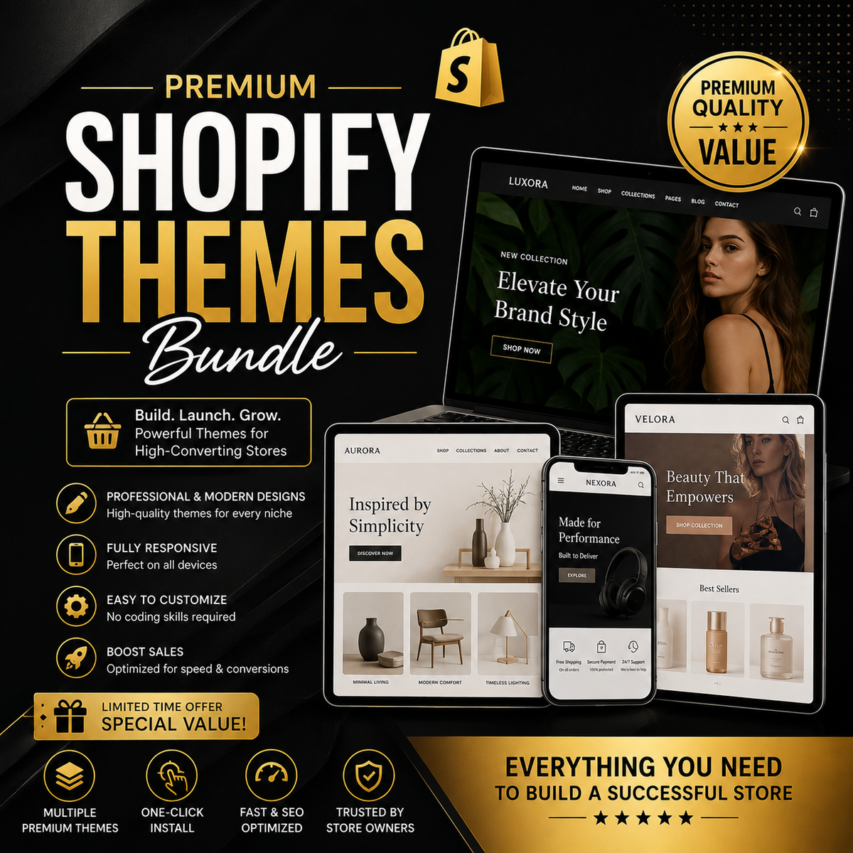 Premium Shopify Themes Bundle