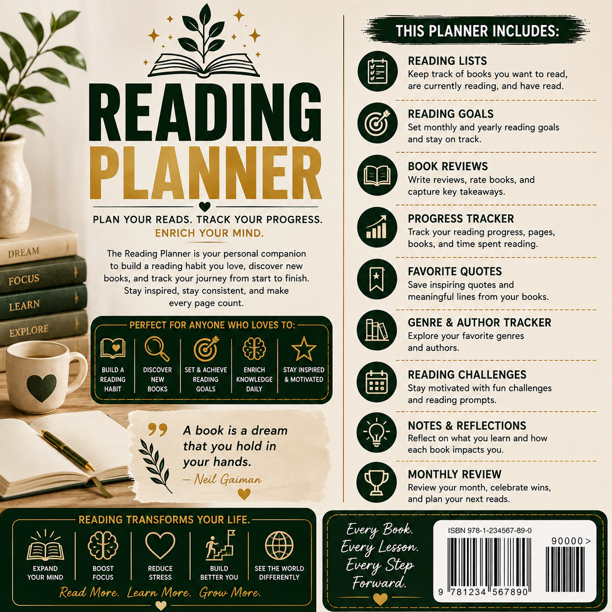 Reading Planner with MRR