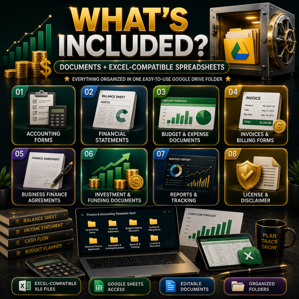 Finance and Accounting Templates Bundle